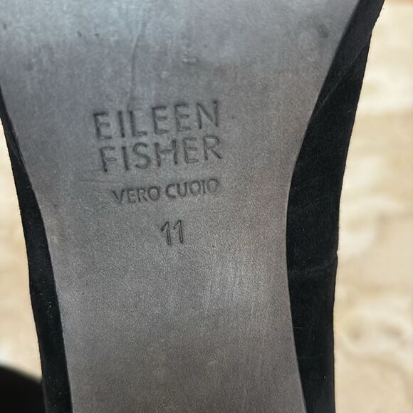 Eileen Fisher Becon Suede Platform Pumps - Picture 12 of 14